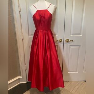 Avery G, red gown